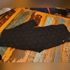 Free People Black Lace Leggings Size Large